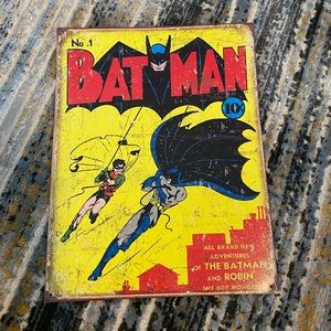 Batman metal sign